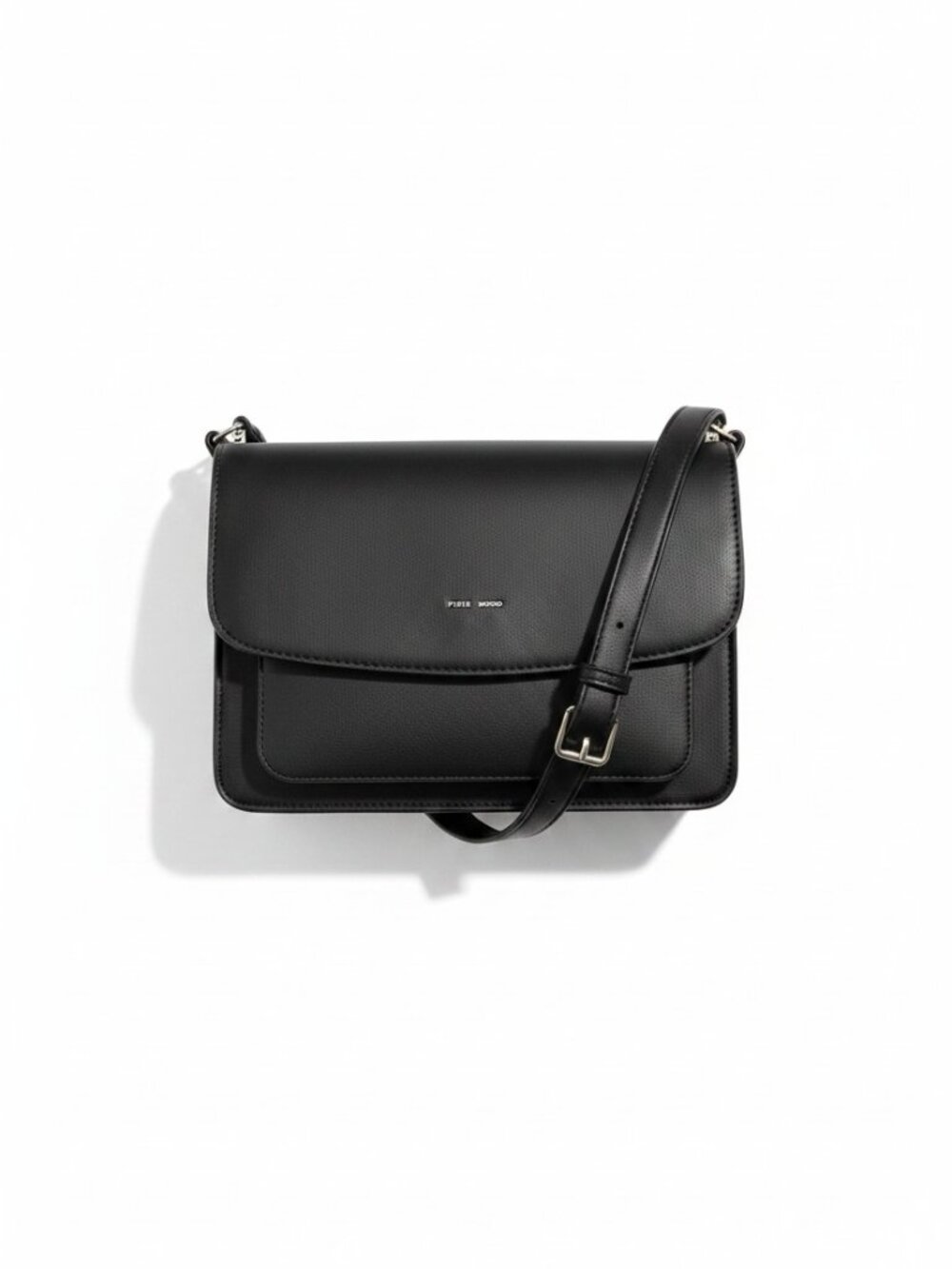 Pixie Mood Black Large Crossbody Bag Vegan Leather